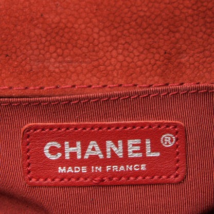 Chanel Iridescent Caviar Quilted Medium Boy Flap Red 7 of 12
