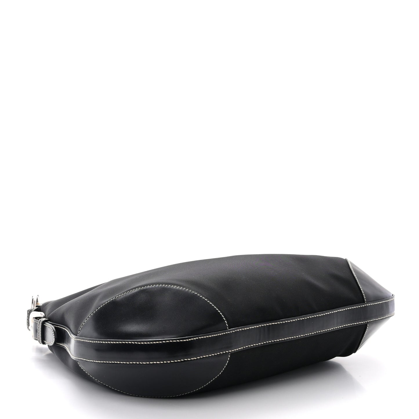 Tessuto Nylon Saffiano Hobo Black