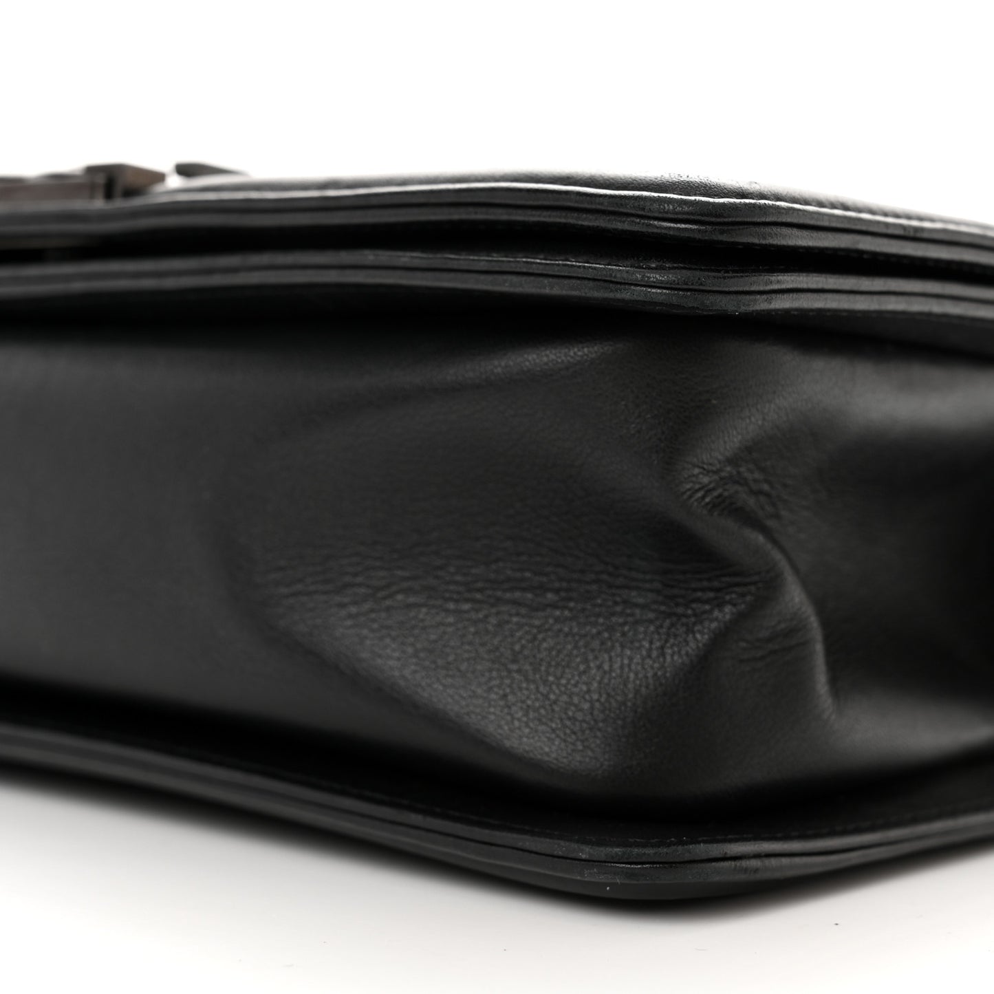 Calfskin Quilted Medium Boy Flap So Black