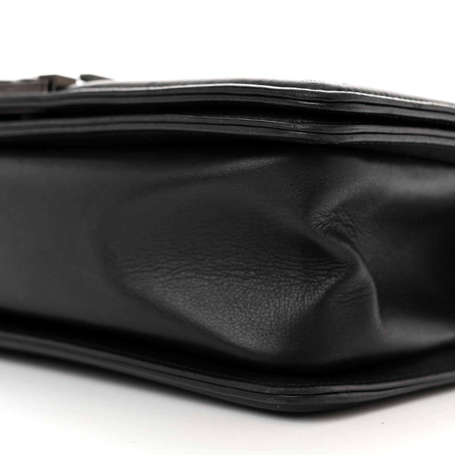 Chanel Calfskin Quilted Medium Boy Flap So Black 10 of 14