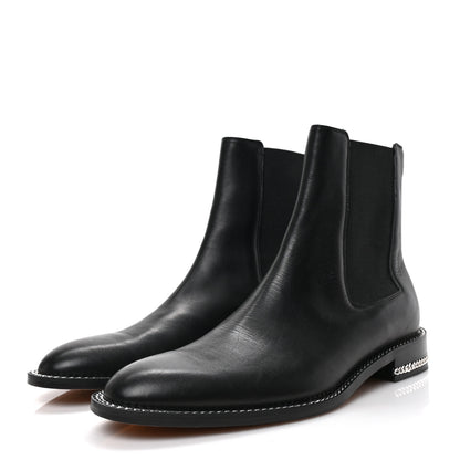 Givenchy Calfskin Chain Boots 40 Black 3 of 6
