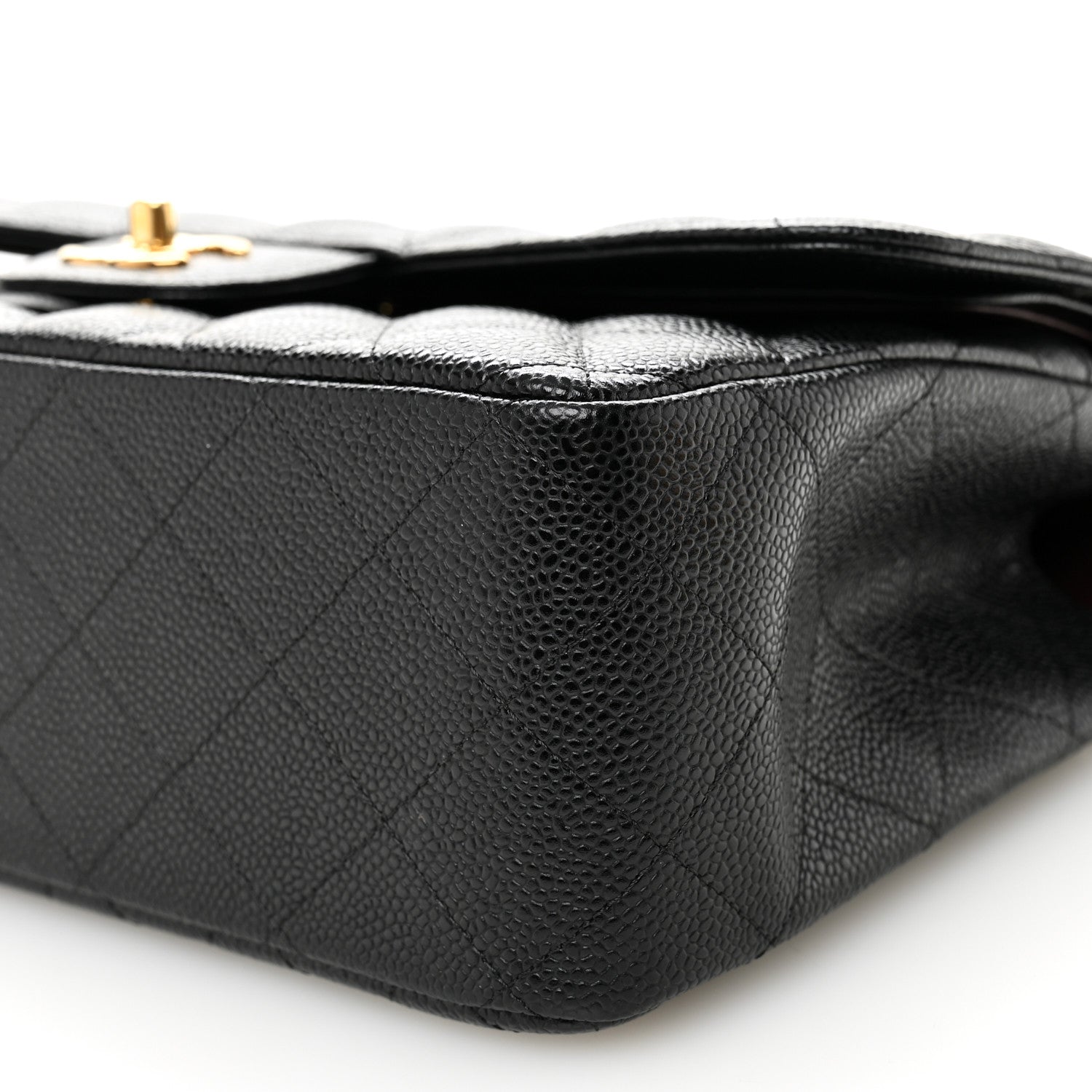 Chanel Caviar Quilted Jumbo Double Flap Black 10 of 11