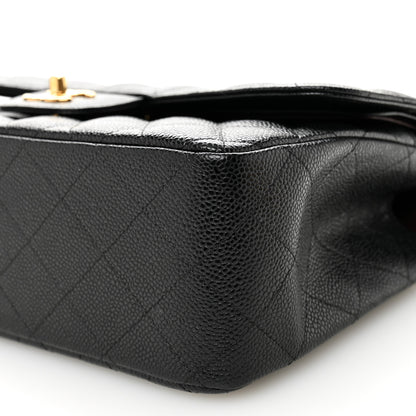 Chanel Caviar Quilted Jumbo Double Flap Black 10 of 11