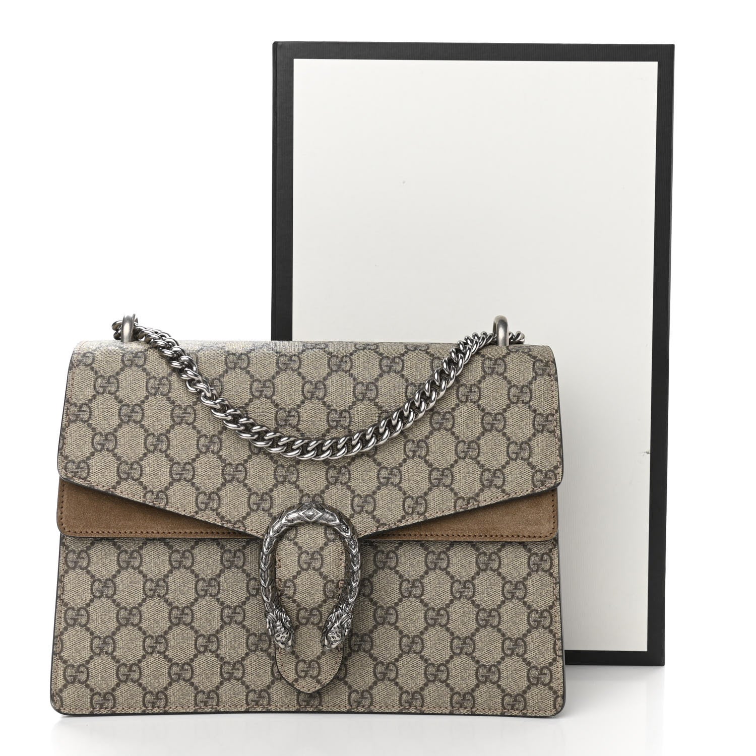 Gucci GG Supreme Monogram Medium Dionysus Shoulder Bag Taupe 11 of 11
