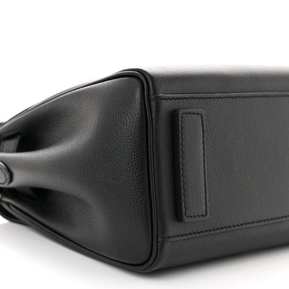 Versace Calfskin Medium La Medusa Top Handle Handbag Black 8 of 11