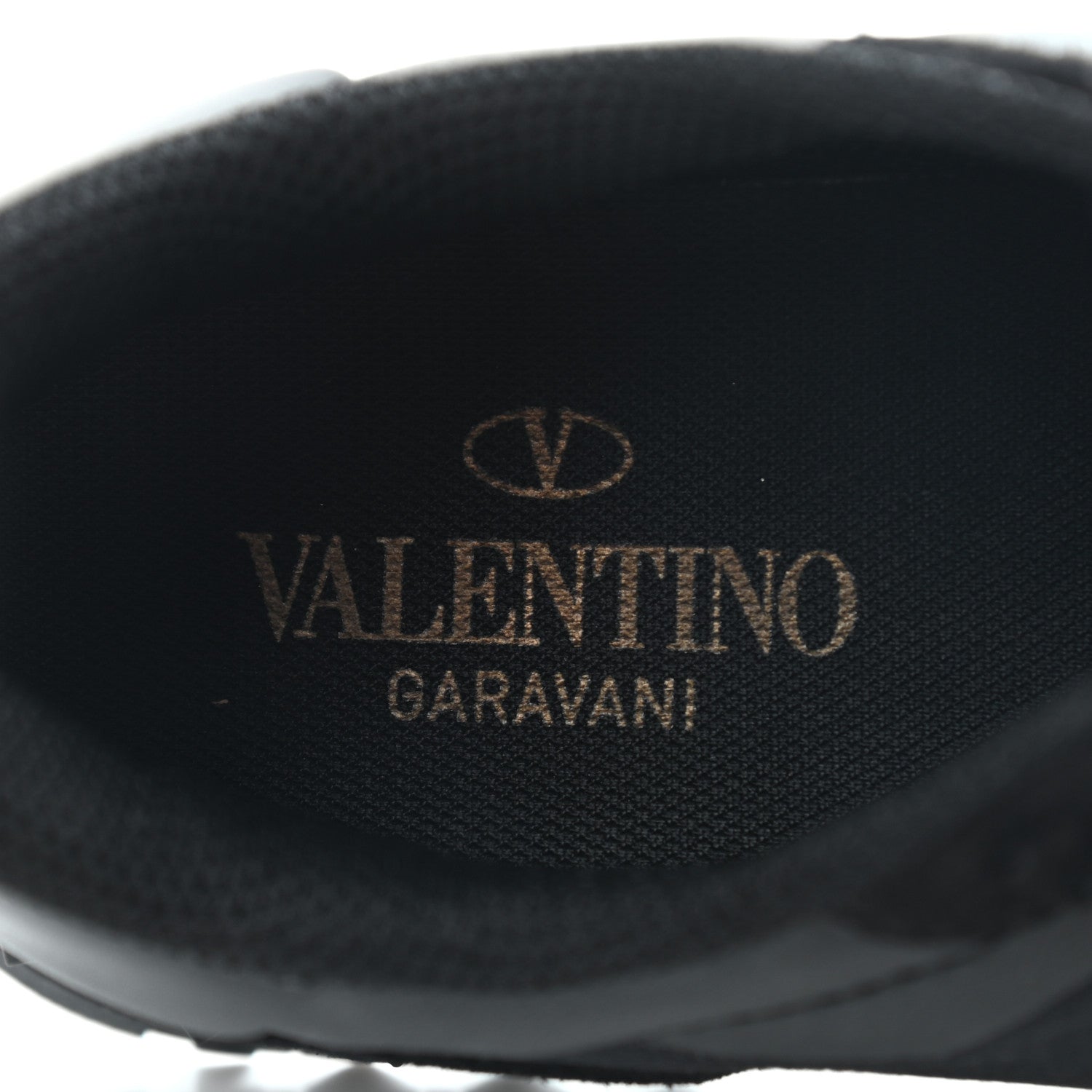 Valentino Garavani Nappa Suede Camouflage Womens Rockrunner Sneakers 37.5 Black 7 of 12