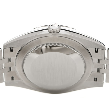 Rolex Stainless Steel 18K White Gold 41mm Oyster Perpetual Datejust Watch Slate 126334 4 of 5