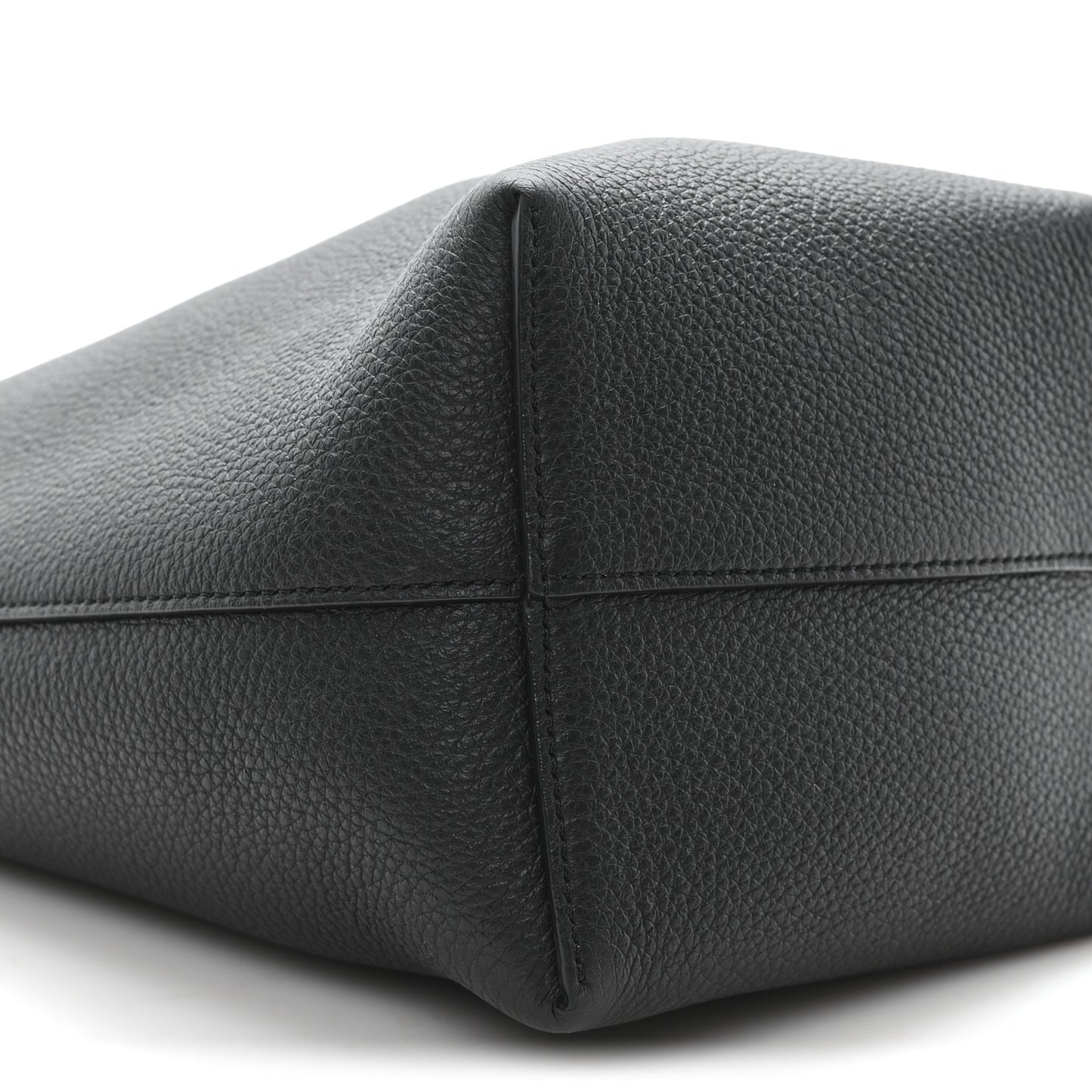 Grained Calfskin Small N/S Park Tote Black