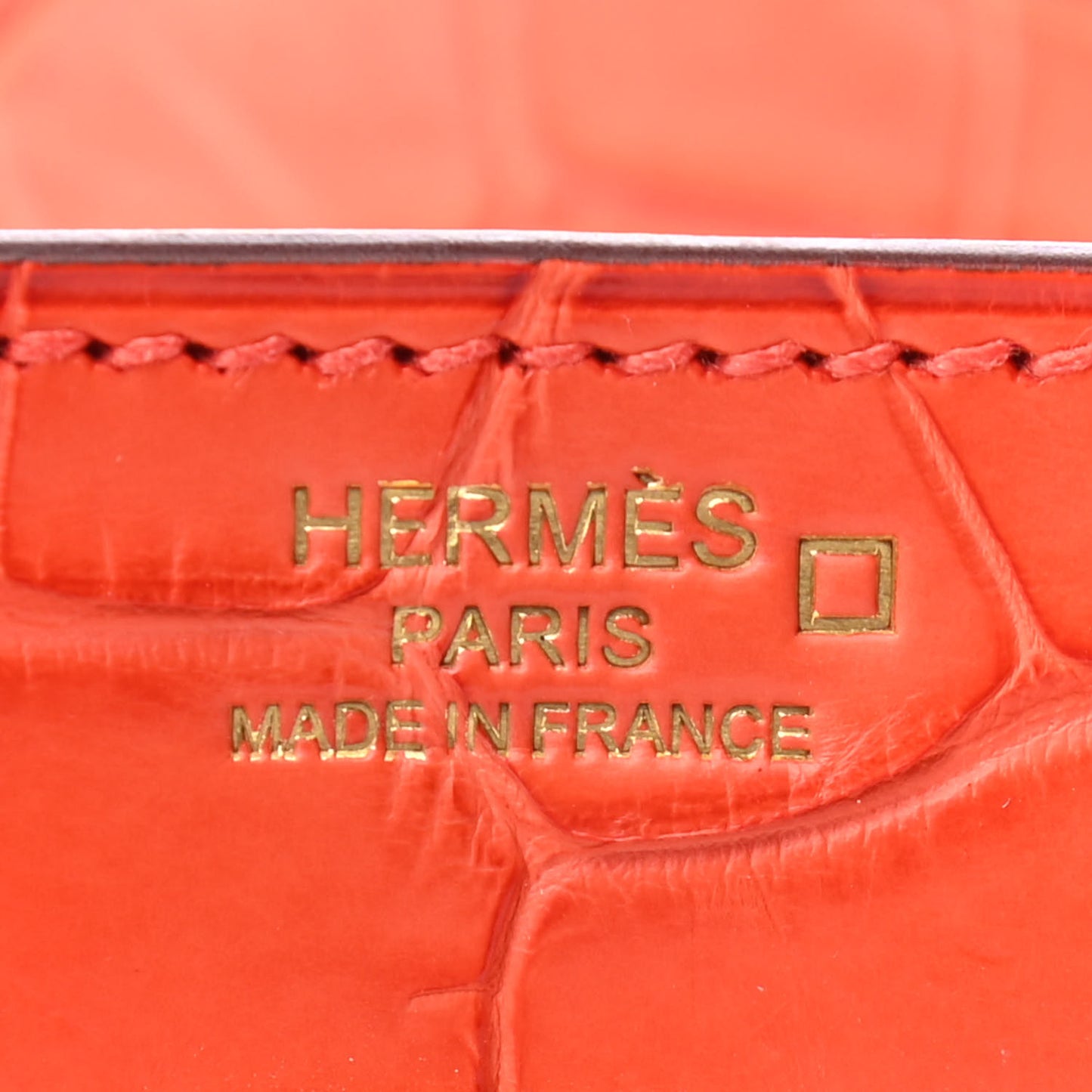 Matte Alligator Birkin 25 Orange Poppy