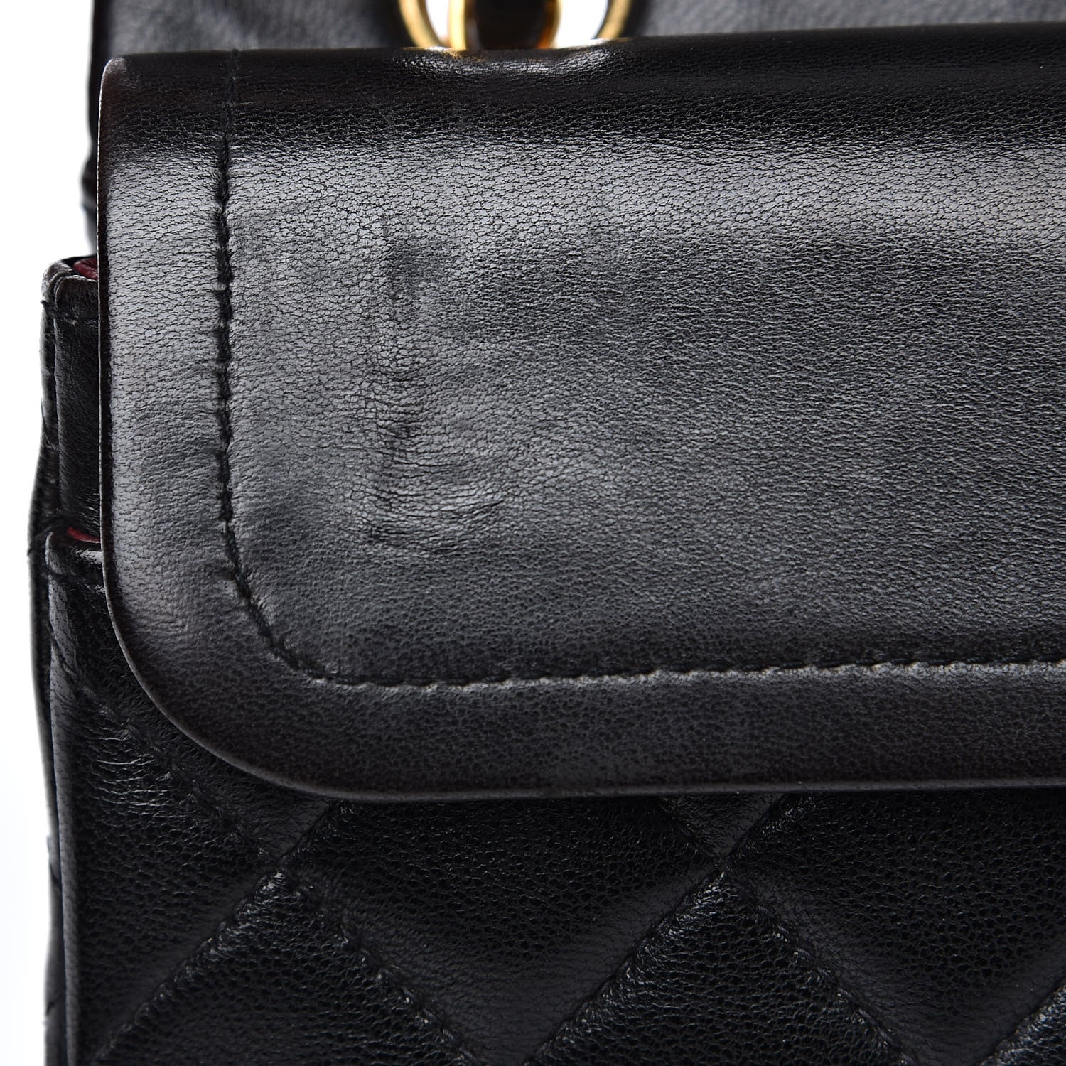 Chanel Lambskin Quilted Small Double Flap Black 12 of 14