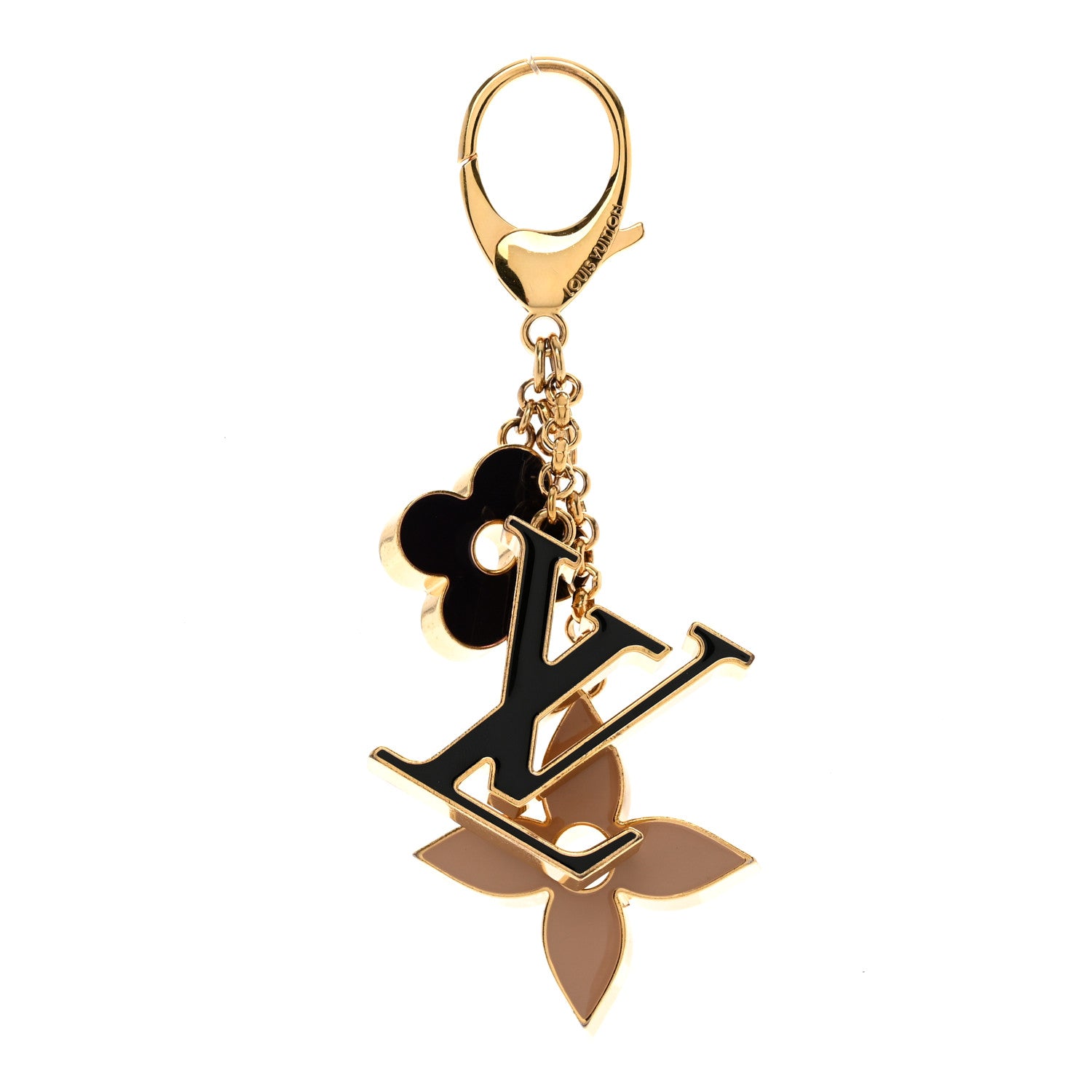 Louis Vuitton Fleur De Monogram Bag Charm Dore 1 of 3