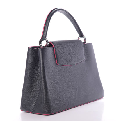 Louis Vuitton Taurillon Capucines MM Cobalt Fuchsia 3 of 10