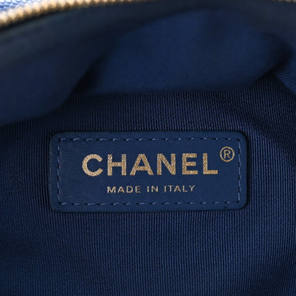 Chanel Caviar Quilted Large CC Day Backpack Blue 6 of 10