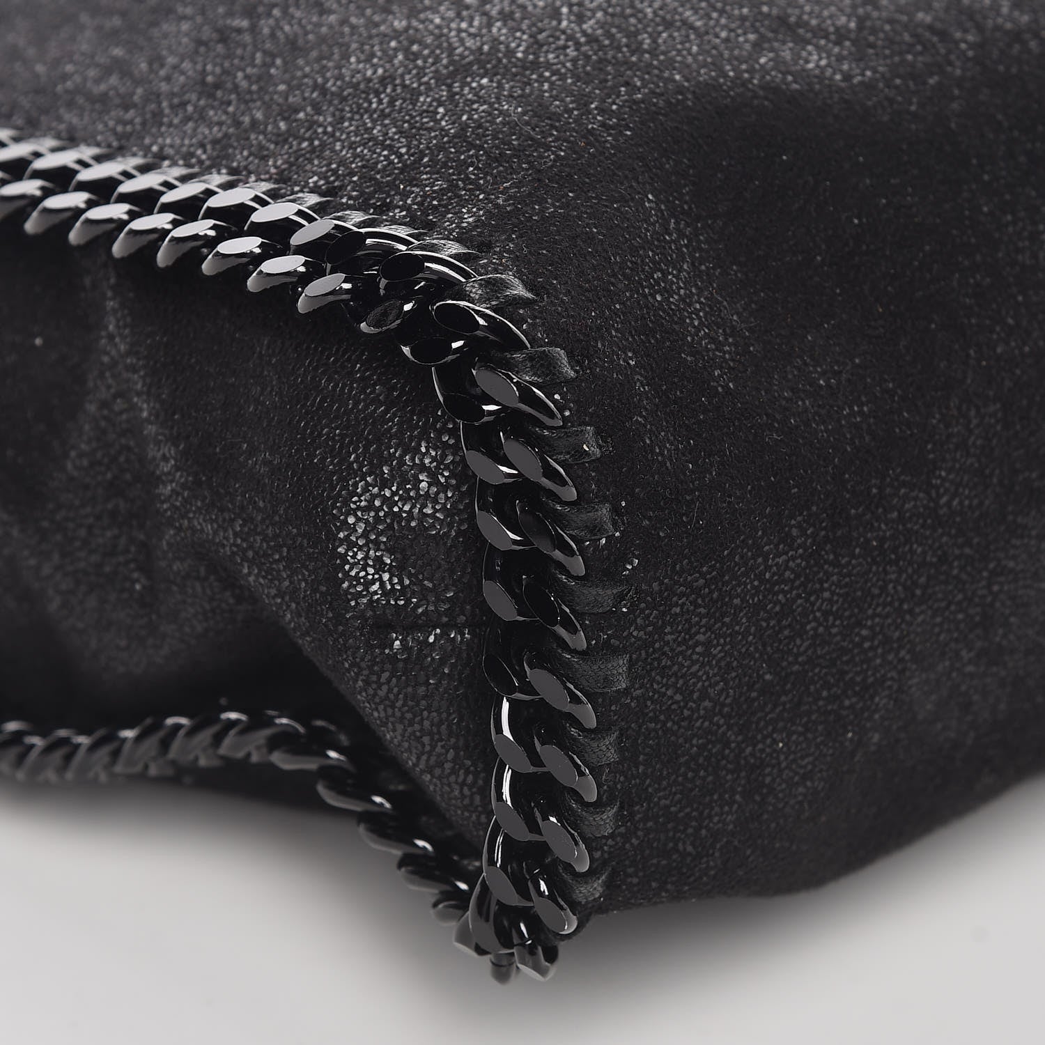 Stella McCartney Shaggy Deer Falabella Fold Over Tote Black 5 of 9