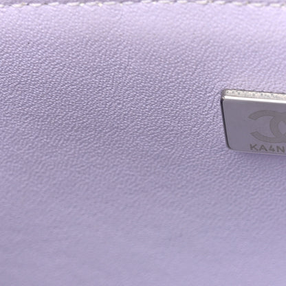 Chanel Aged Calfskin Chevron Quilted 2.55 Reissue Mini Flap Light Purple 7 of 13