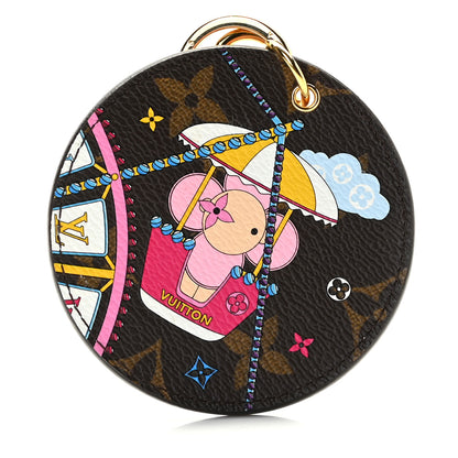 Louis Vuitton Monogram 2020 Christmas Animation Big Wheel Bag Charm Key Ring Rose Ballerine 1 of 4