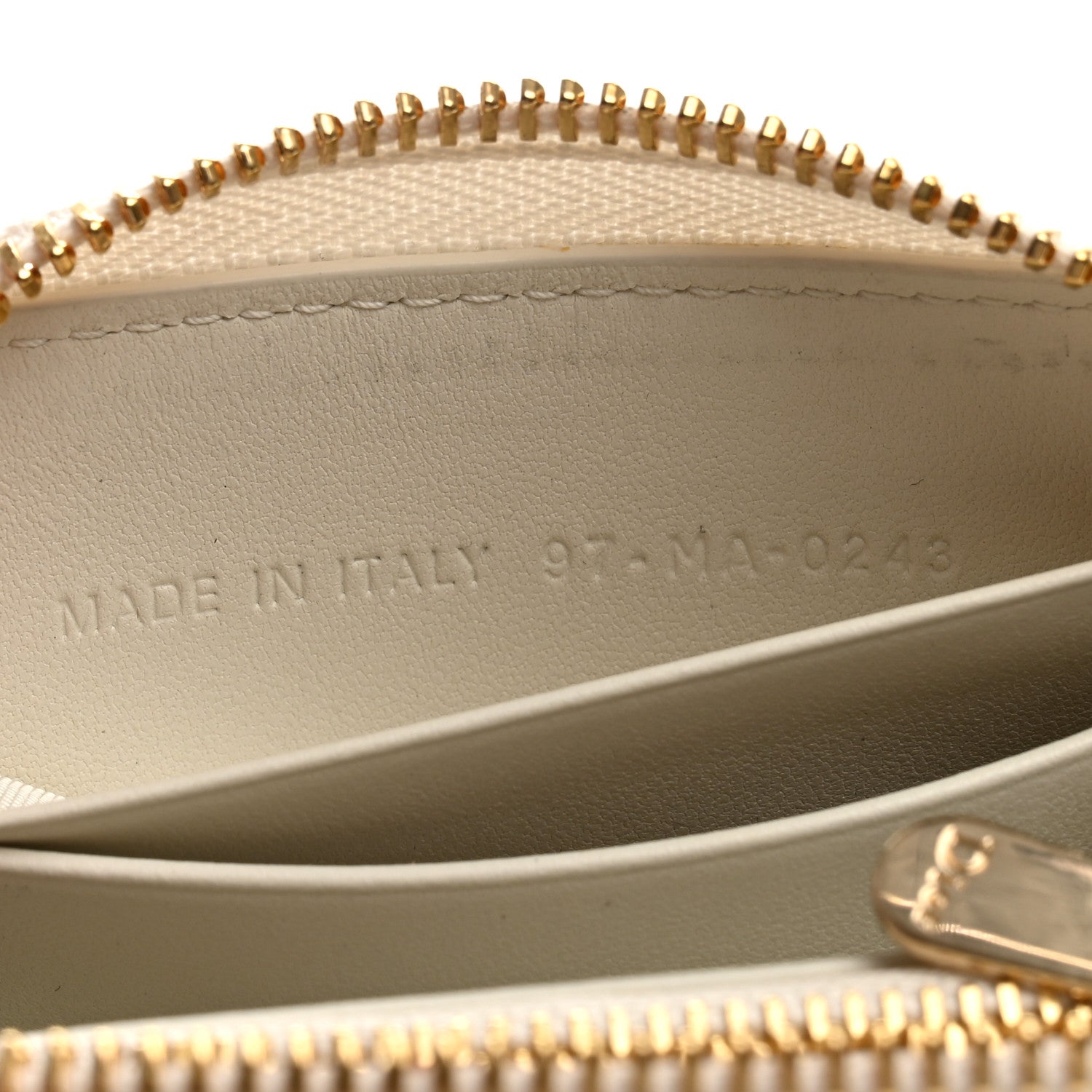 Christian Dior Calfskin Cannage Small Lady Dior Voyageur Coin Purse White 6 of 8