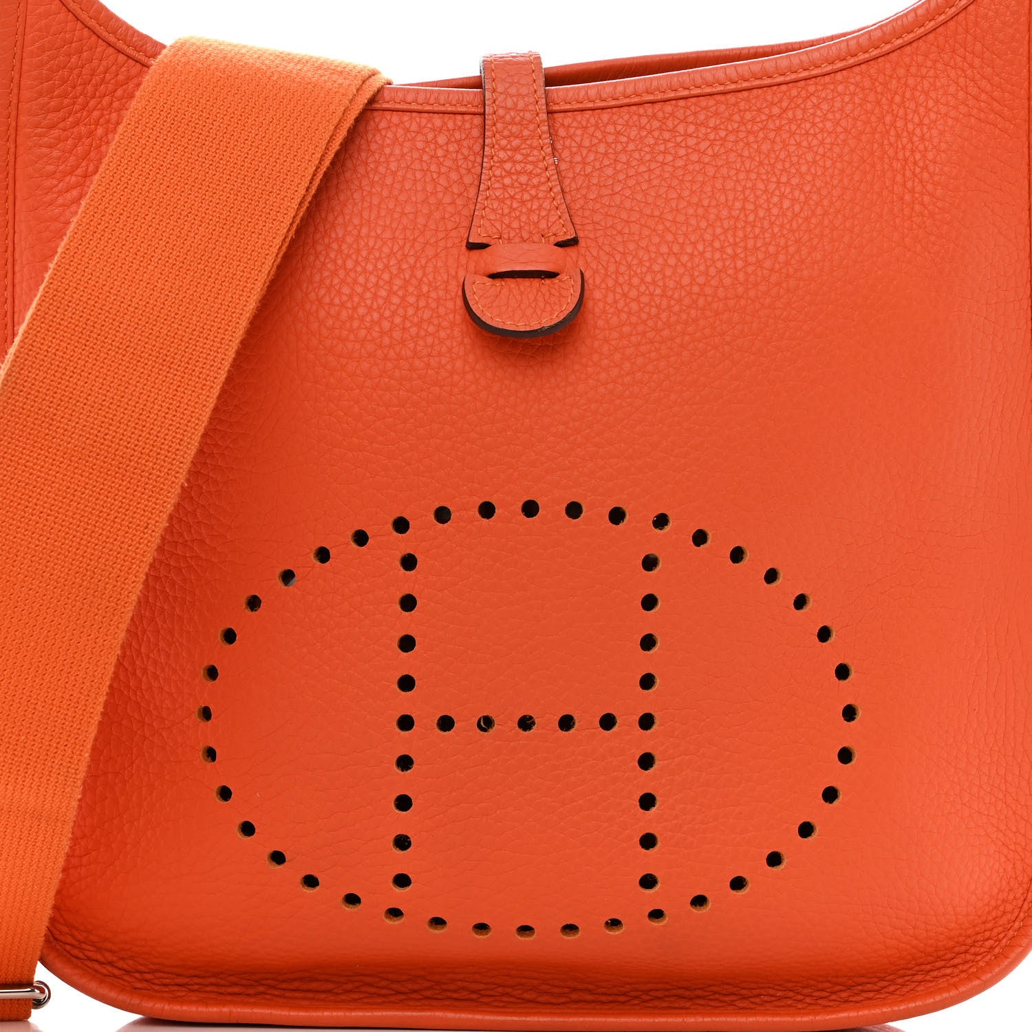 Hermes Taurillon Clemence Evelyne III PM Feu 8 of 12