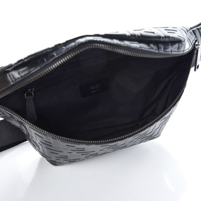 Fendi Vitello Century FF 1974 Embossed Belt Bag Black 5 of 7