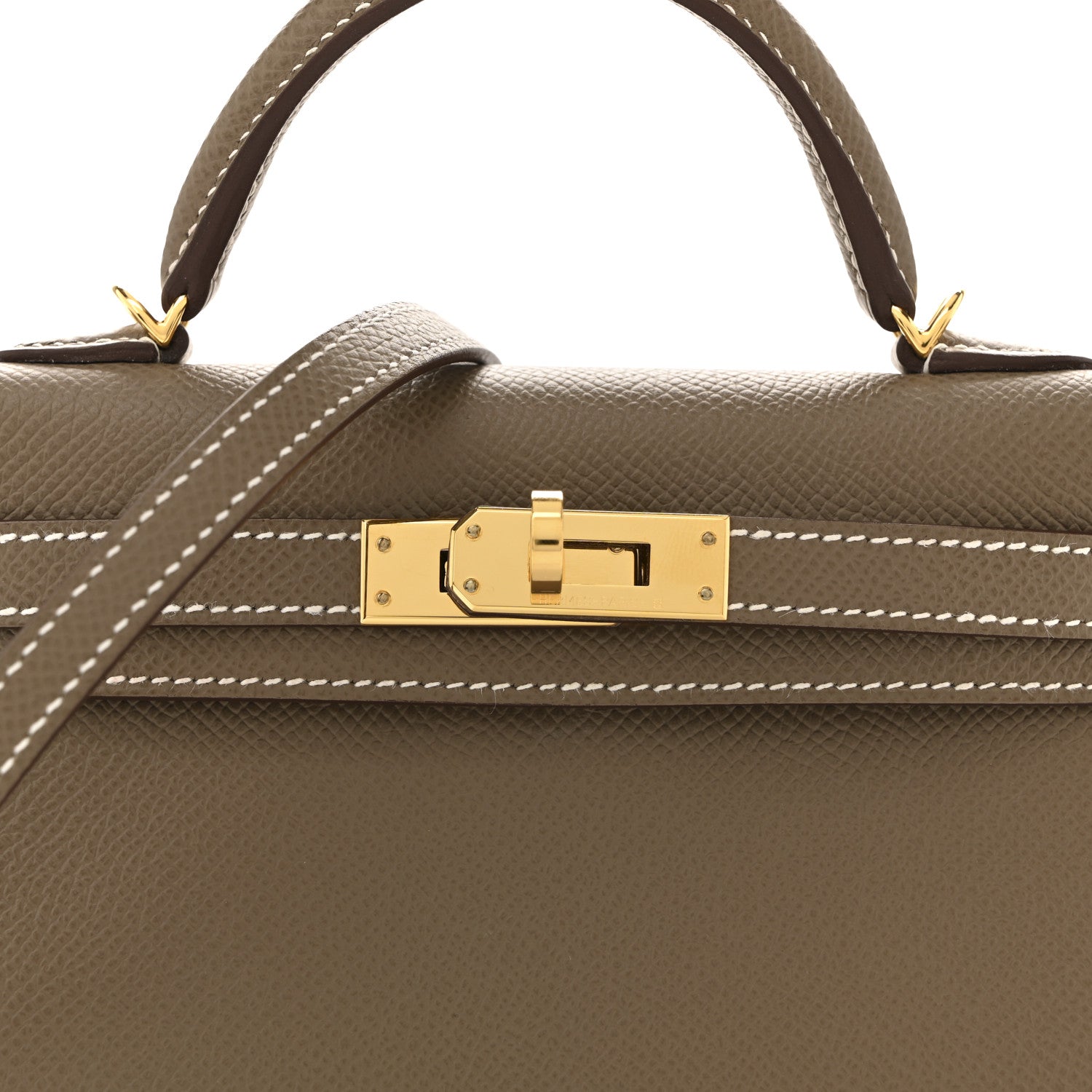 Hermes Epsom Mini Kelly Sellier 20 Etoupe 8 of 15