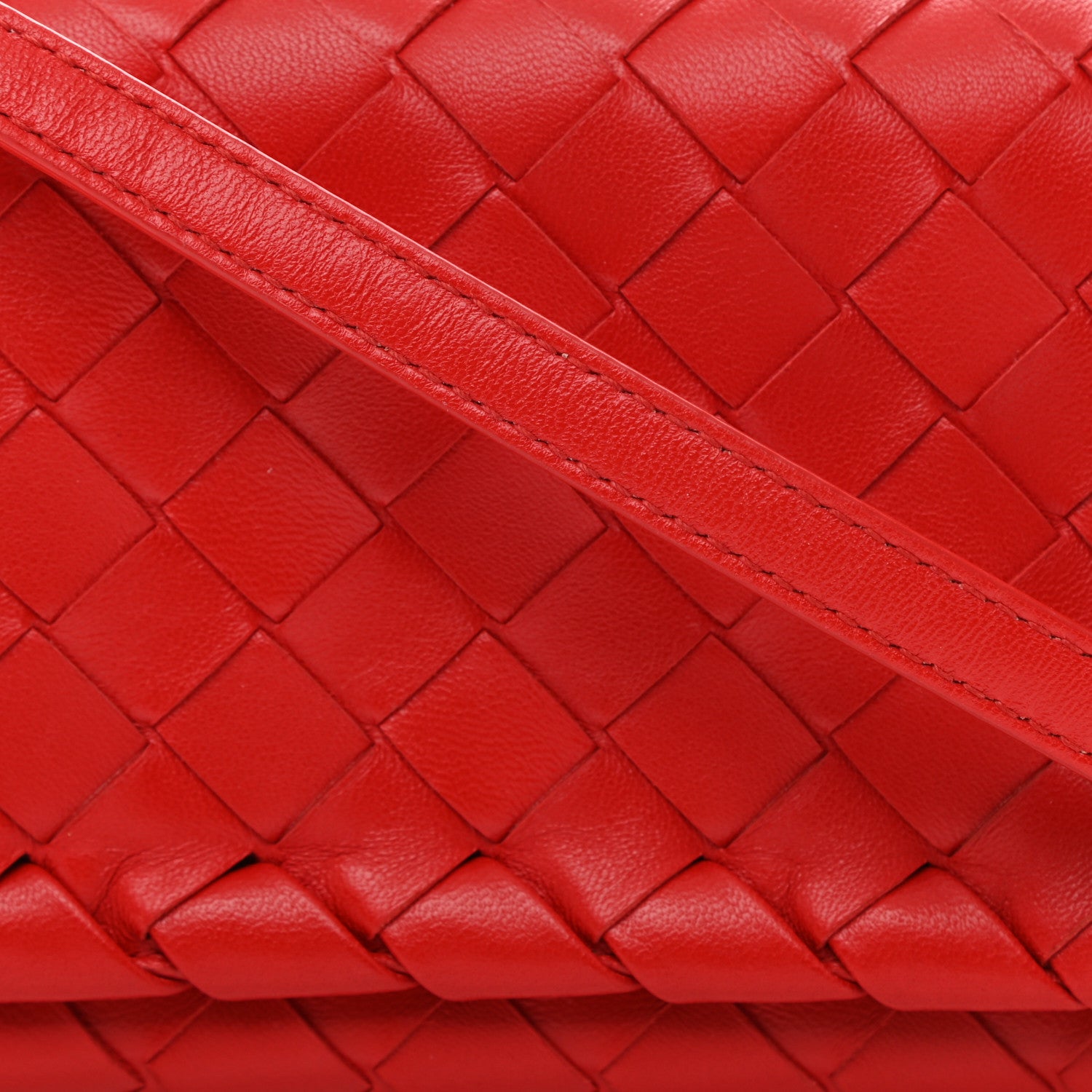 Bottega Veneta Nappa Intrecciato Mini Crossbody Red 8 of 10
