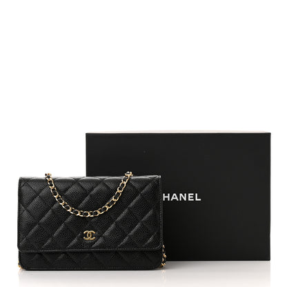 Chanel Caviar Quilted Wallet on Chain WOC Black 12 of 12
