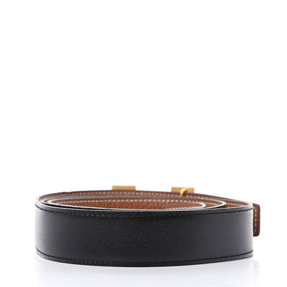Hermes Box Togo 32mm H Belt 100 Black Gold 3 of 9