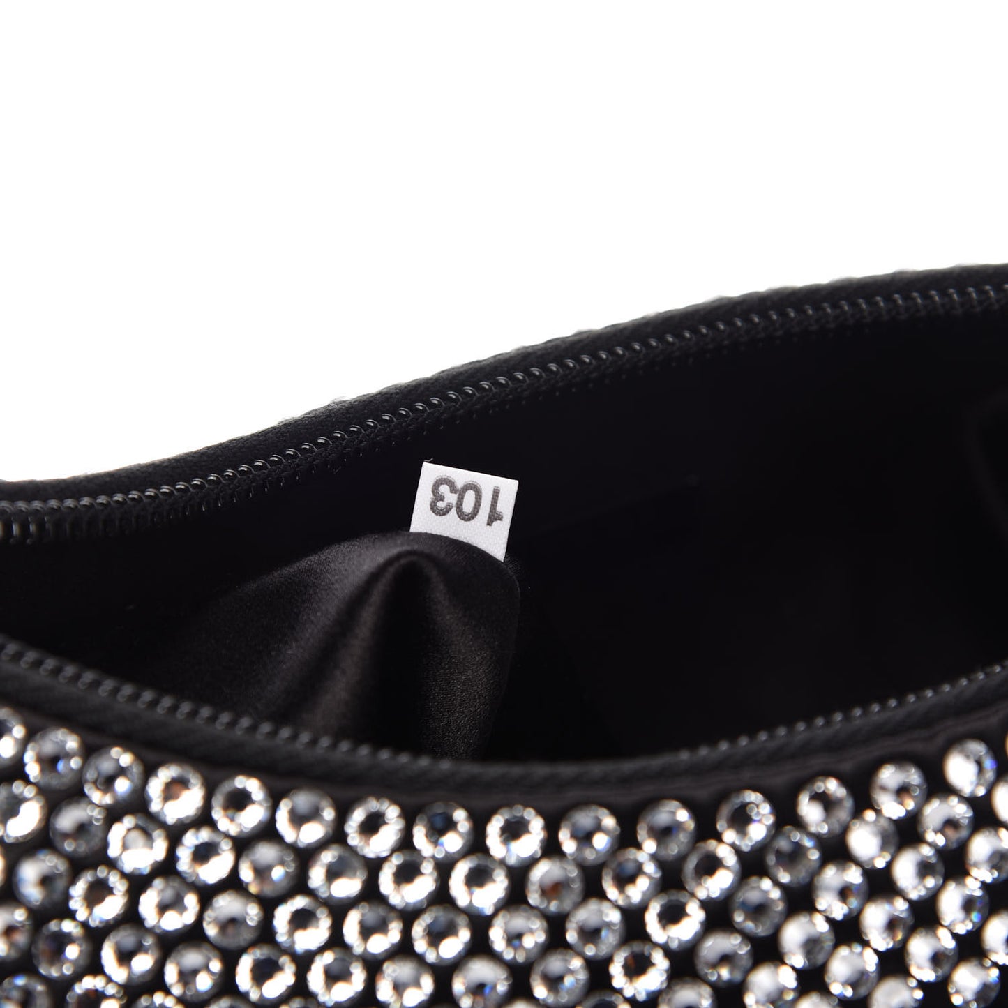 Satin Crystal Mini Re-Edition 2000 Bag Cristal