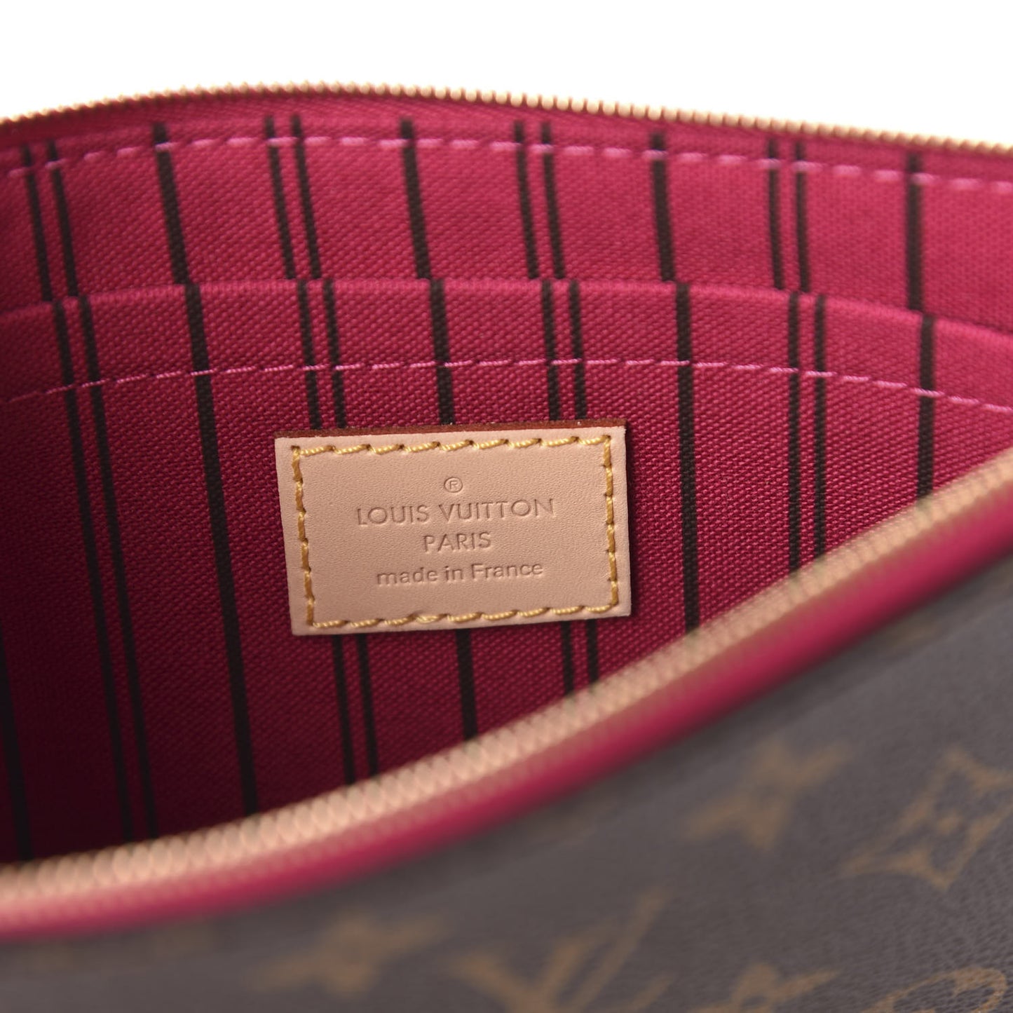 Monogram Neverfull MM GM Pochette Pivoine