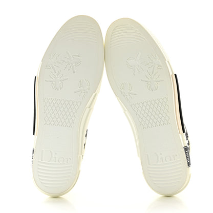 Christian Dior Technical Canvas Oblique Mens B23 Low Top Sneaker 46 White Black 5 of 9
