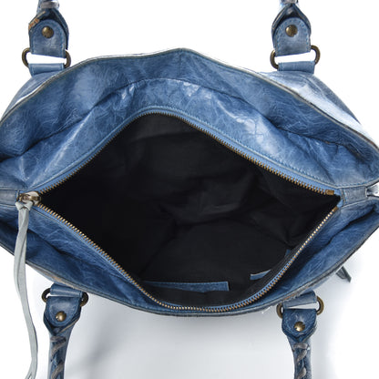 Balenciaga Chevre Classic Hardware Purse Bleu 5 of 24
