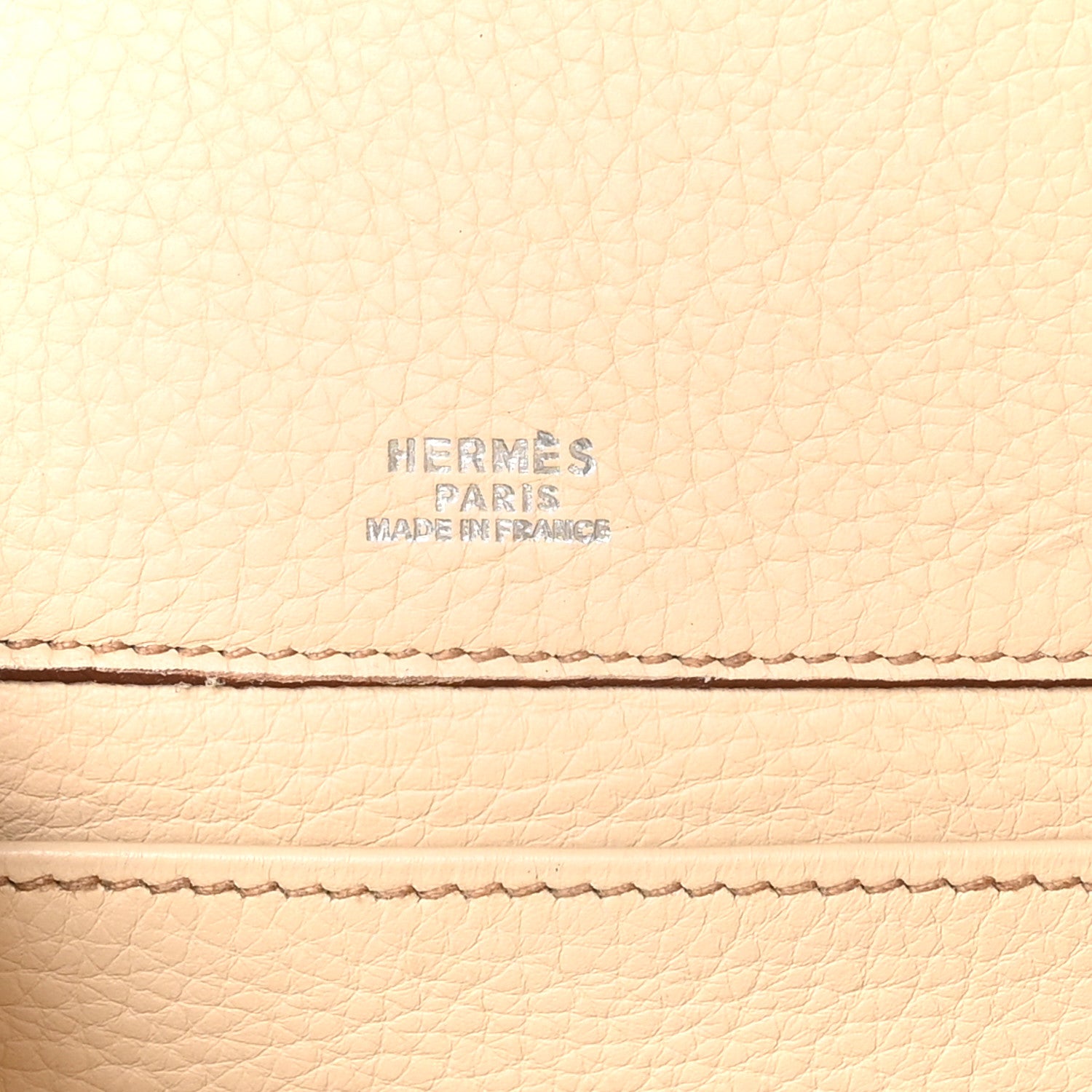 Hermes Taurillon Clemence Sherpa Backpack Parchemin 6 of 14