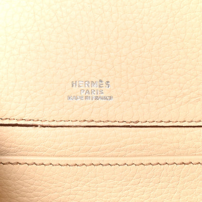 Hermes Taurillon Clemence Sherpa Backpack Parchemin 6 of 14