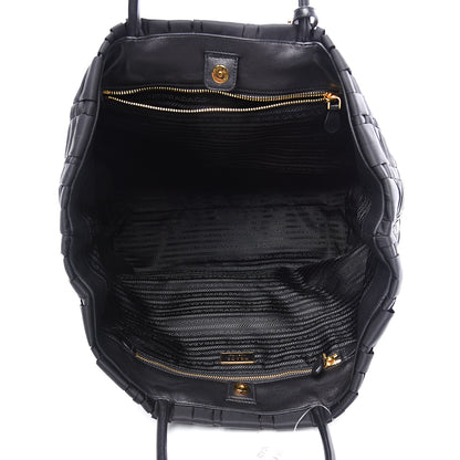 Prada Tessuto Nylon Weave Shopping Tote Black 4 of 10