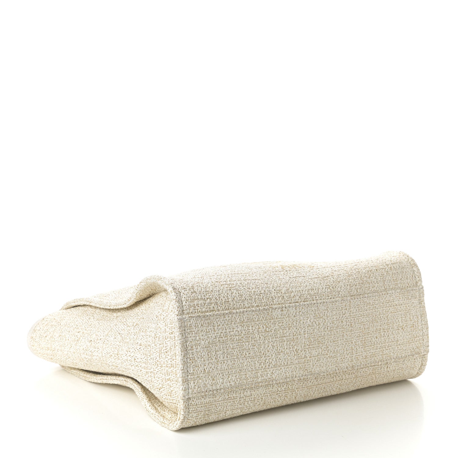 Chanel Lurex Boucle Small Deauville Tote Ivory 4 of 10
