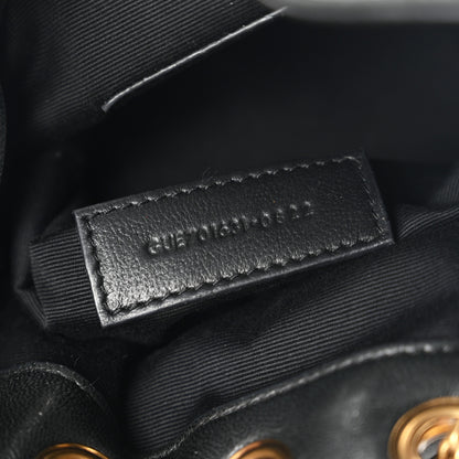 Saint Laurent Lambskin Matelasse Monogram Joe Nano Bucket Bag Black 7 of 10