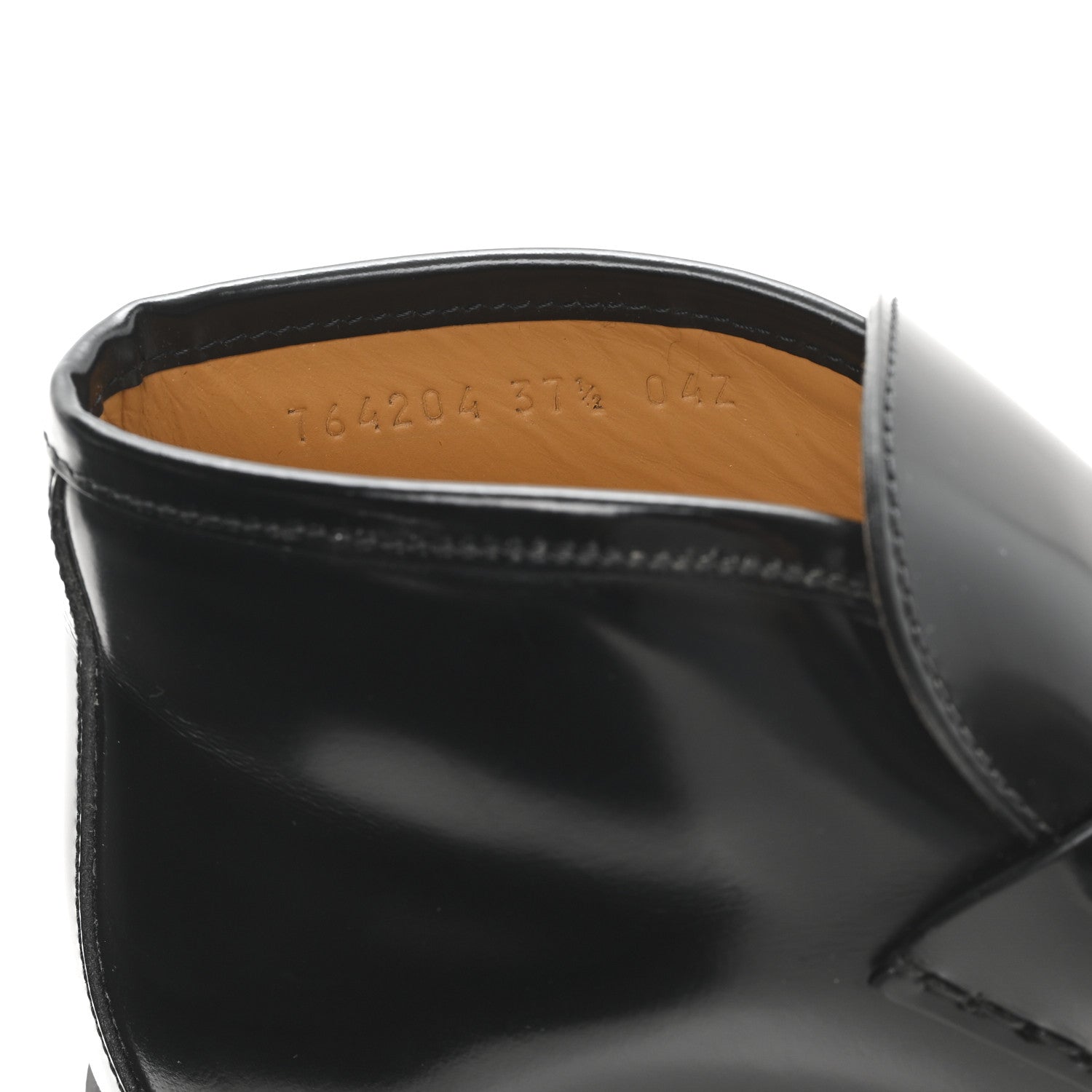 Gucci Cordovan Lux Womens Horsebit Platform Ankle Boots 37.5 Black 8 of 9