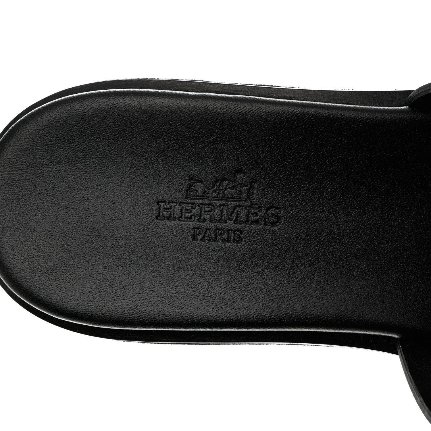 Hermes Calfskin Suede Eze 30 Sandals 38 Black 7 of 12