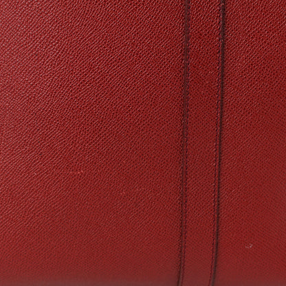 Burberry Textured Calfskin Small Newberg Briefcase Red 9 of 10