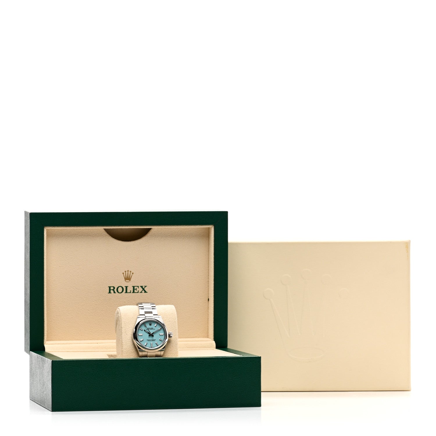 Rolex Stainless Steel 31mm Oyster Perpetual Watch Turquoise 277200 5 of 5