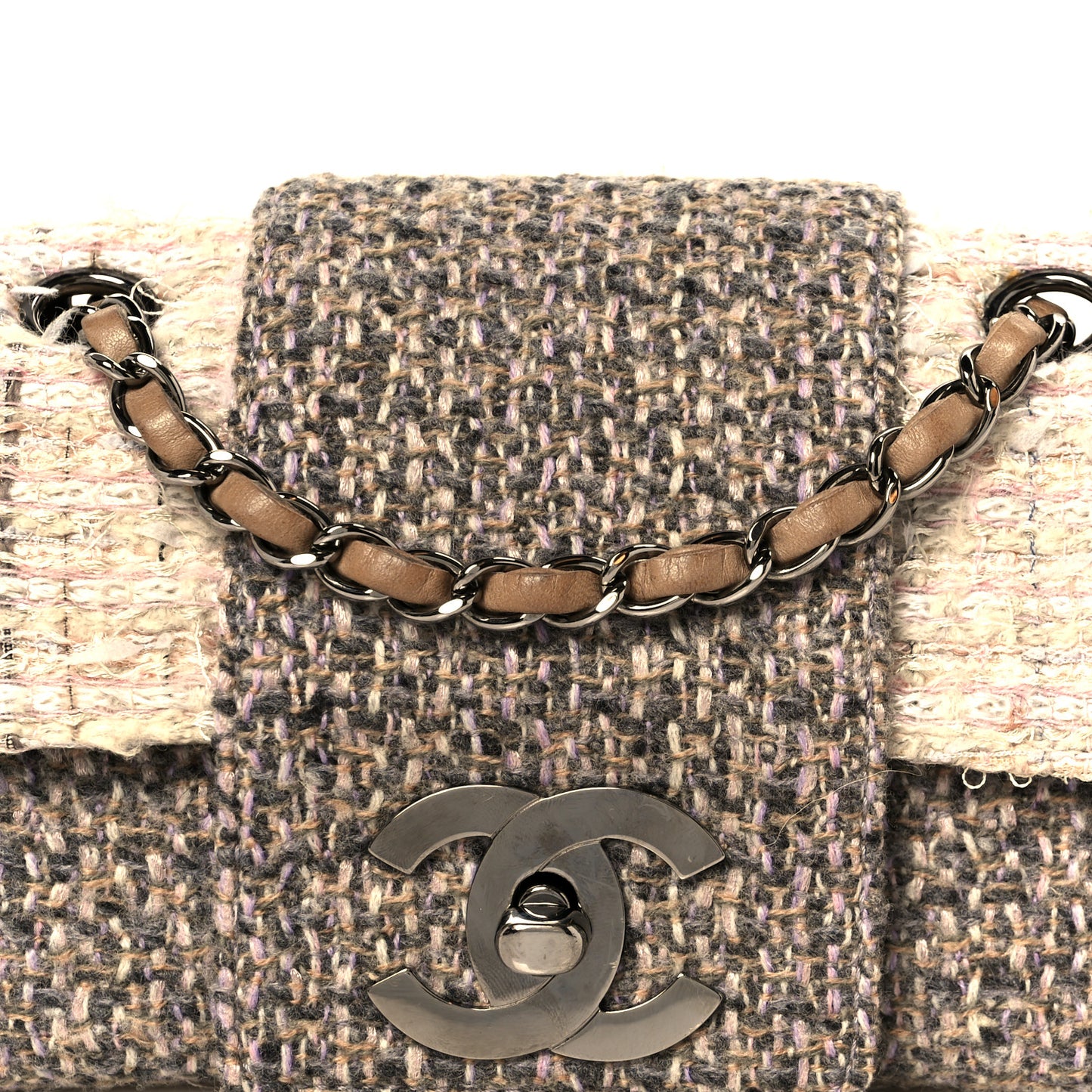 Tweed Small Fantasy Flap Grey