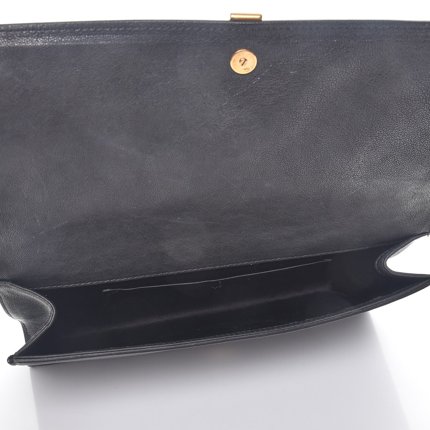 Saint Laurent Sheepskin Classic Y Ligne Clutch Black 5 of 8