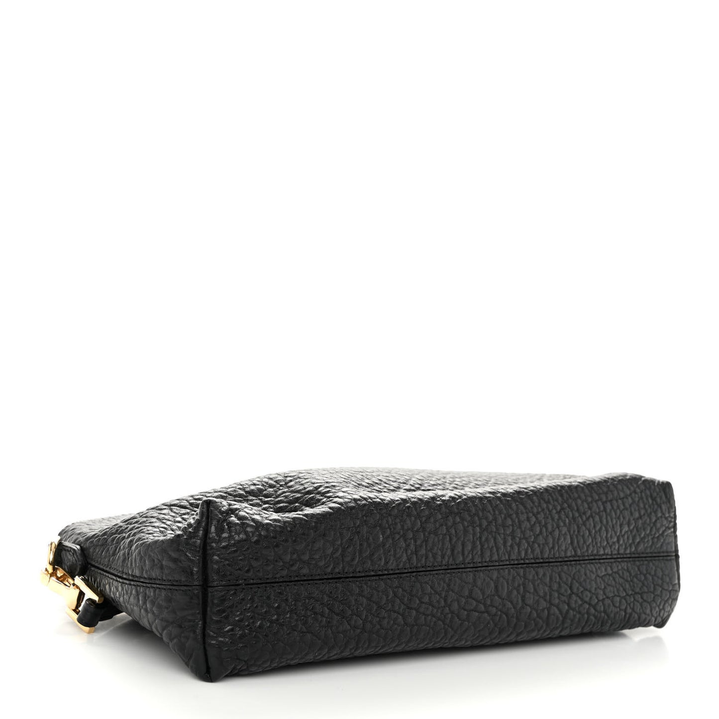 Signature Grain Calfskin Small Chichester Crossbody Clutch Bag Black