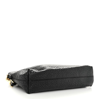 Burberry Signature Grain Calfskin Small Chichester Crossbody Clutch Bag Black 4 of 9