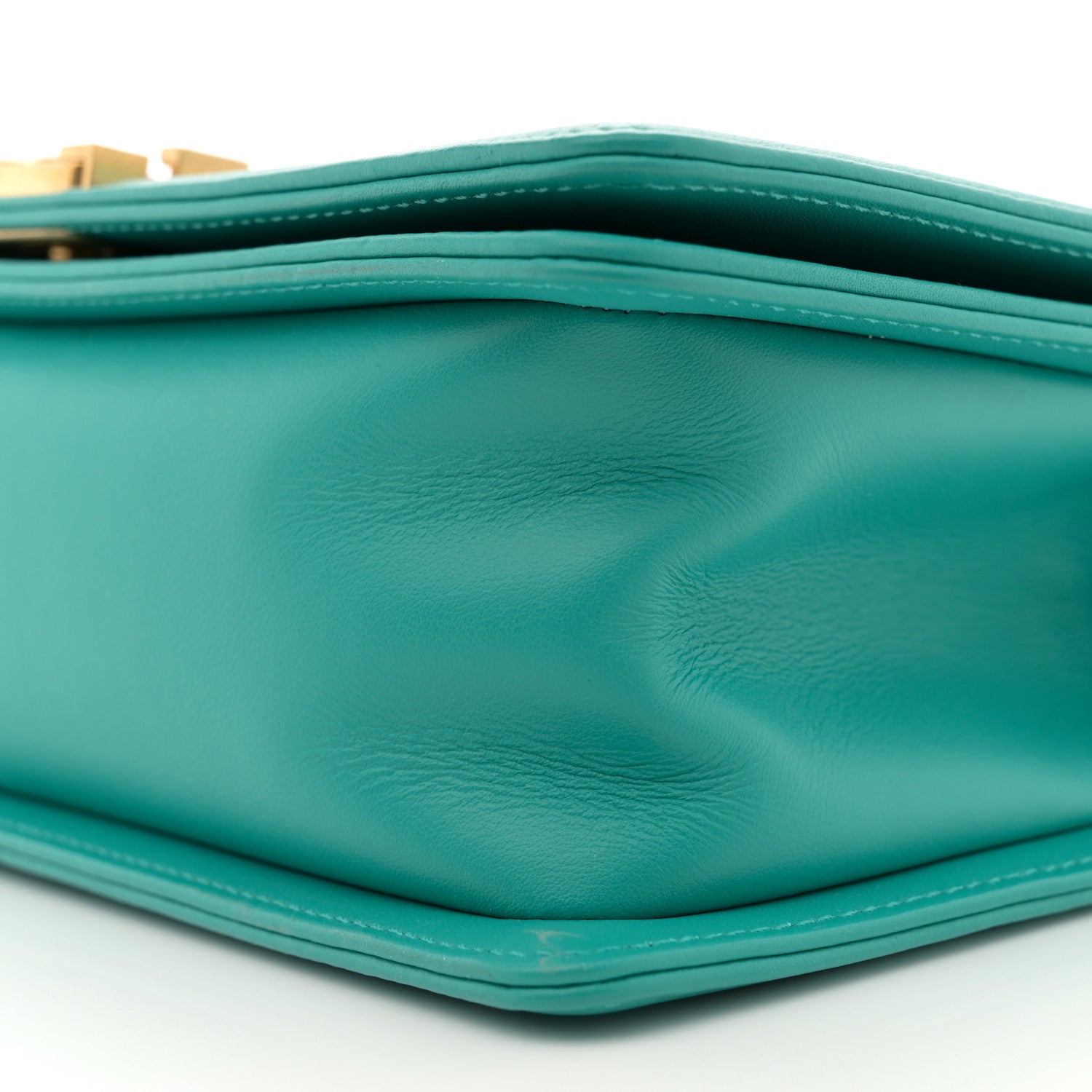 Chanel Calfskin Quilted Medium Boy Flap Turquoise 10 of 10