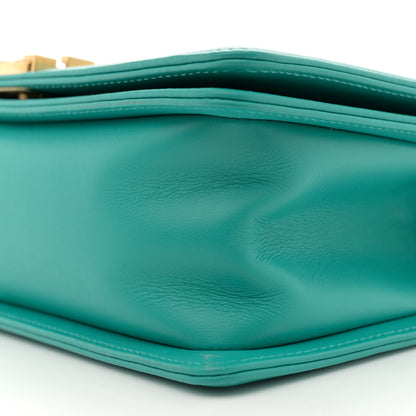 Chanel Calfskin Quilted Medium Boy Flap Turquoise 10 of 10
