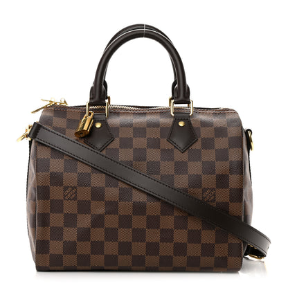 Louis Vuitton Damier Ebene Speedy Bandouliere 25 1 of 12