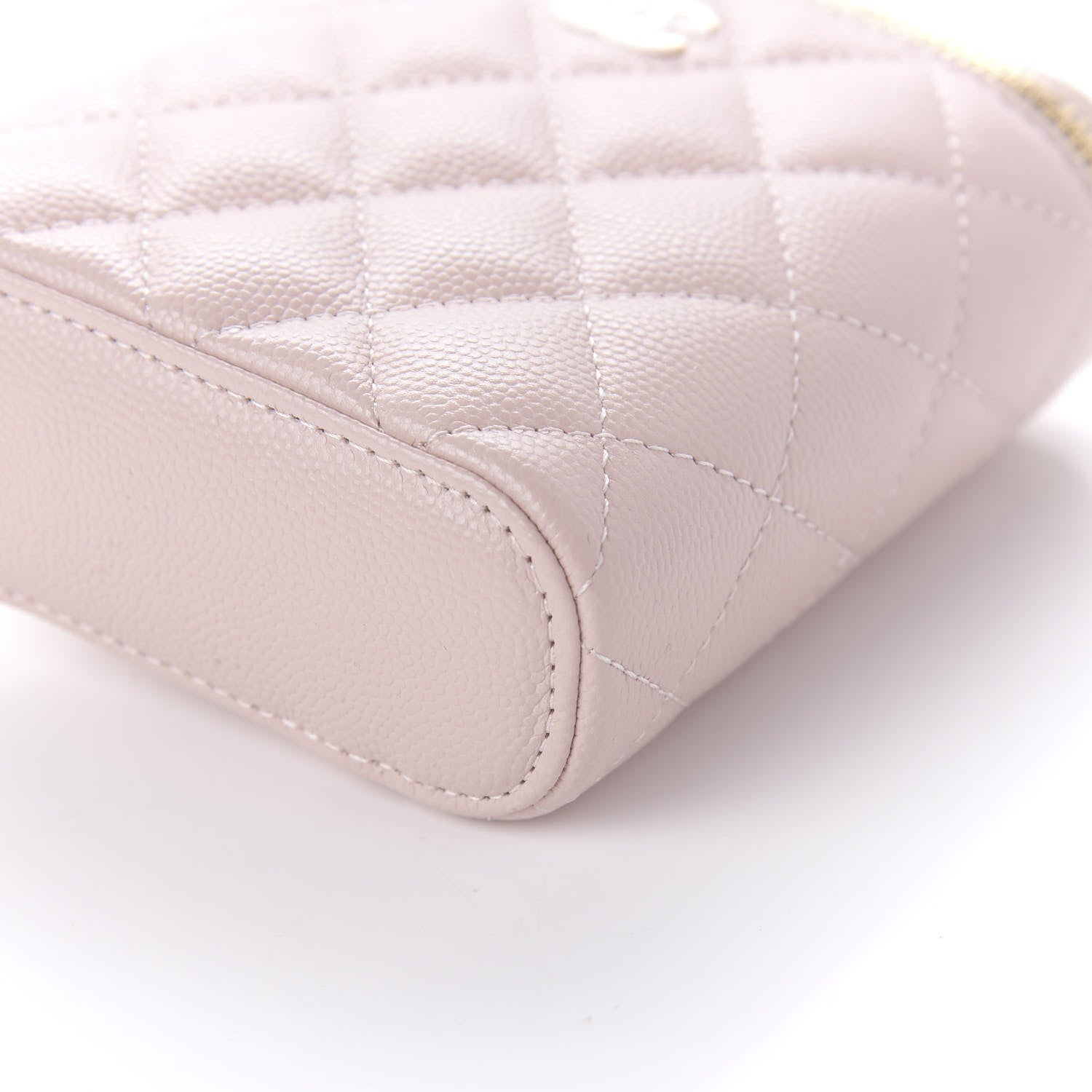 Chanel Caviar Quilted Small Vertical Coco Beauty Vanity Case With Chain Light Pink 7 of 11