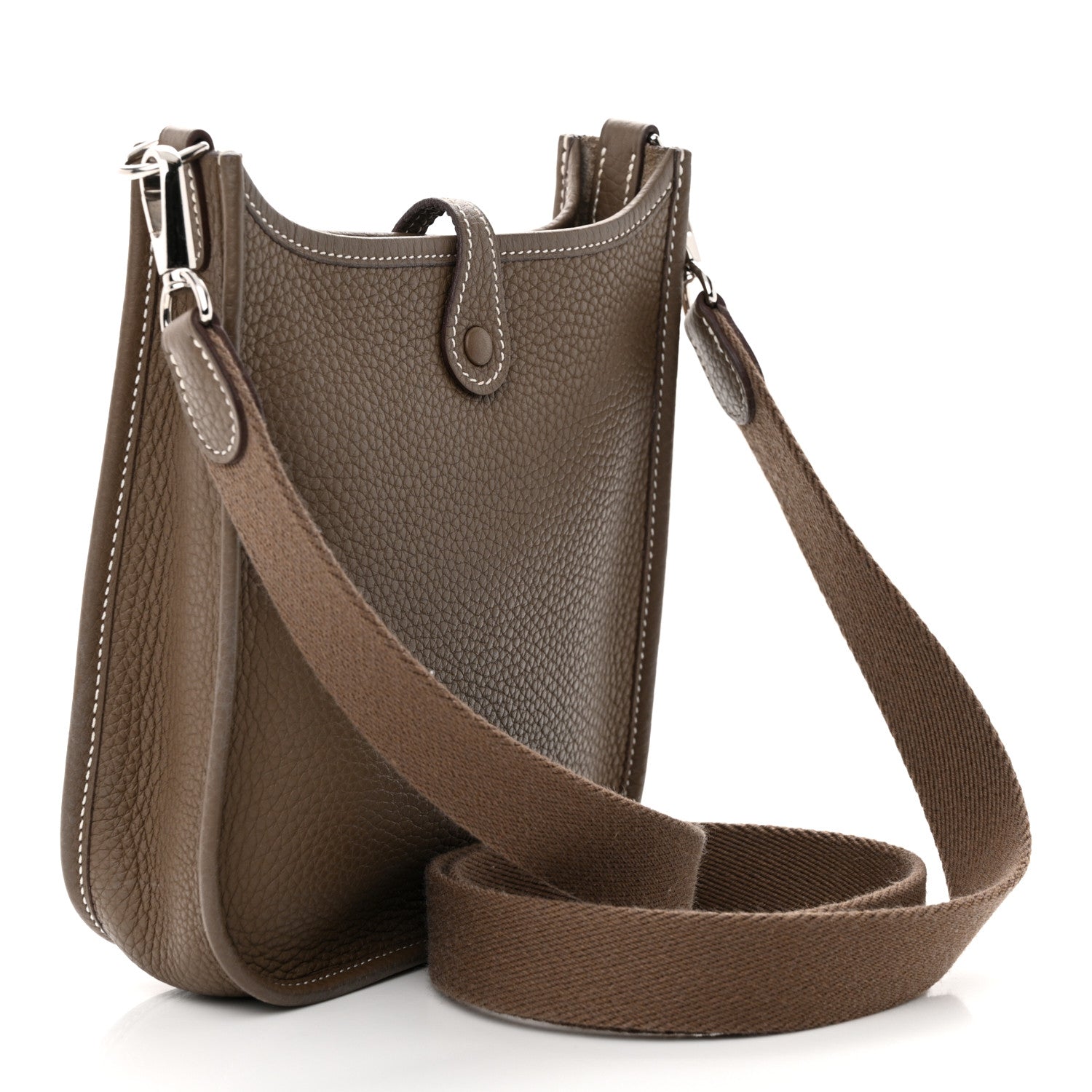 Hermes Taurillon Clemence Evelyne TPM Etoupe 3 of 12