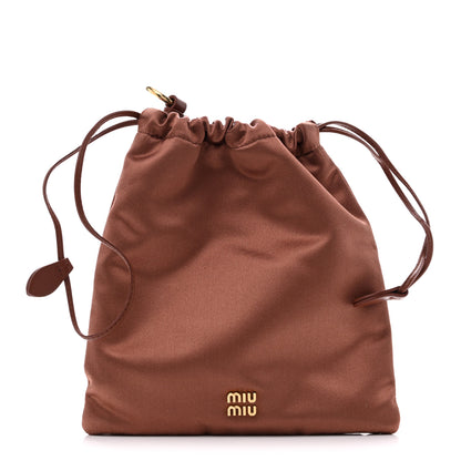 Miu Miu Raso Pouch Cacao 1 of 7